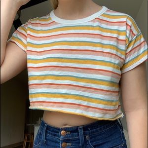 cropped madewell tee!